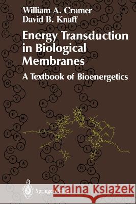 Energy Transduction in Biological Membranes: A Textbook of Bioenergetics Cramer, William A. 9780387975337 Springer