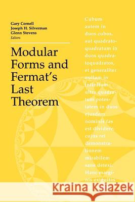 Modular Forms and Fermat's Last Theorem  9780387989983 SPRINGER-VERLAG NEW YORK INC.