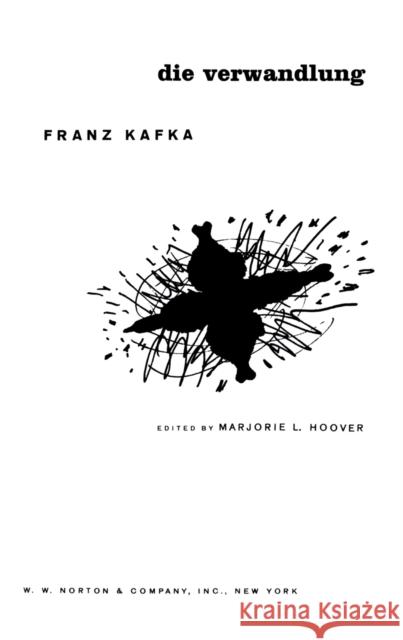 Die Verwandlung Franz Kafka Marjorie L. Hoover 9780393095333 W. W. Norton & Company