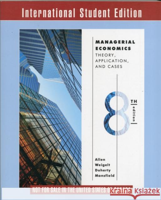 Managerial Economics W. Bruce Allen   9780393120059 WW Norton & Co