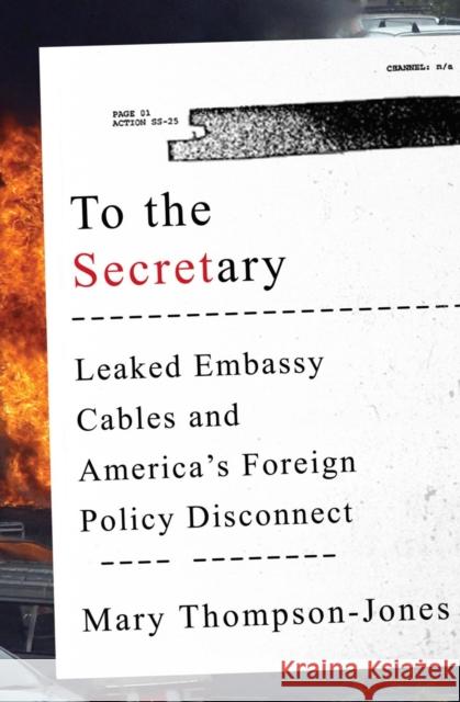 To the Secretary: Leaked Embassy Cables and America's Foreign Policy Disconnect Thompson–jones, Mary 9780393246582 John Wiley & Sons