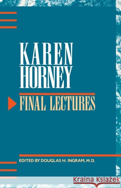 Final Lectures Karen Horney 9780393307559