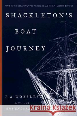 Shackleton's Boat Journey Frank Arthur Worsley Edmund Hillary 9780393318647 