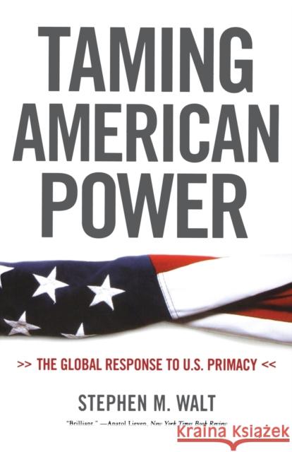 Taming American Power: The Global Response to U.S. Primacy Walt, Stephen M. 9780393329193