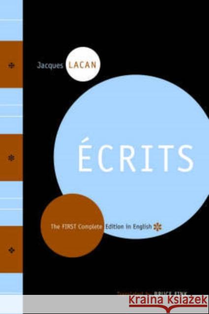 Ecrits: The First Complete Edition in English Lacan, Jacques 9780393329254