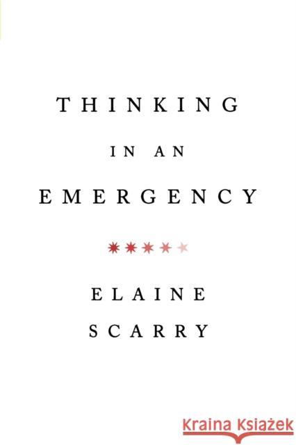 Thinking in an Emergency Elaine Scarry 9780393340587 0