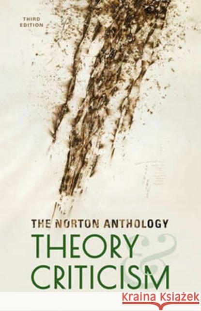 The Norton Anthology of Theory and Criticism Leitch, Vincent B. 9780393602951 WW Norton & Co