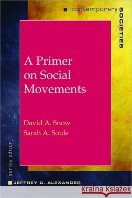 A Primer on Social Movements David A. Snow Sarah A. Soule 9780393978452