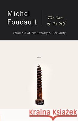 The Care of the Self Michel Foucault Robert Hurley 9780394741550 Vintage Books USA