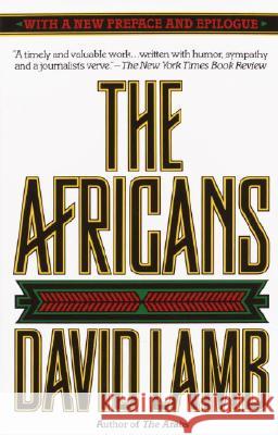 The Africans David Lamb 9780394753089 Vintage Books USA