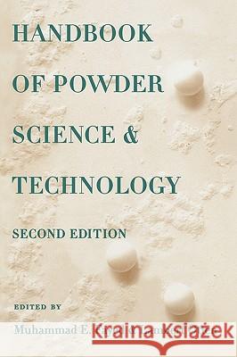 Handbook of Powder Science & Technology Muhammad E. Fayed Lambert Otten Lambert Otten 9780412996214 Kluwer Academic Publishers