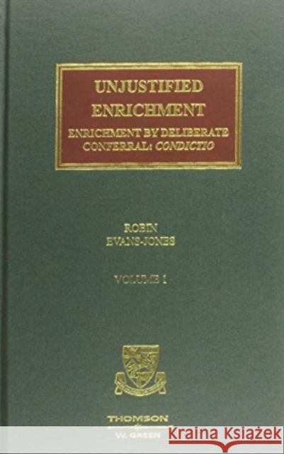 Unjustified Enrichment Robin Evans-Jones 9780414009974