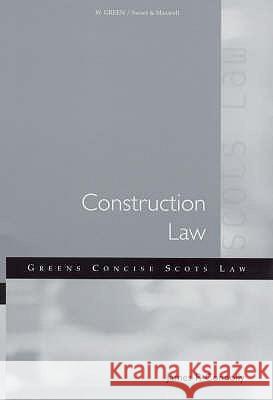 CONSTRUCTION LAW James P. Connolly 9780414011816 SWEET & MAXWELL LTD