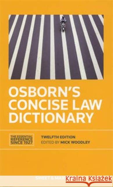 Osborn's Concise Law Dictionary  9780414023208 