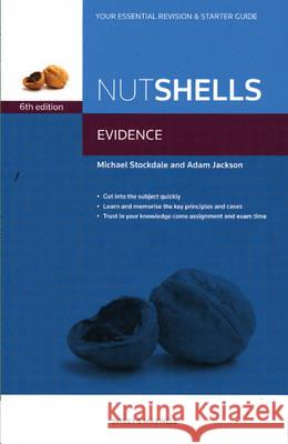 Nutshells Evidence Michael Stockdale, Adam Jackson 9780414045934