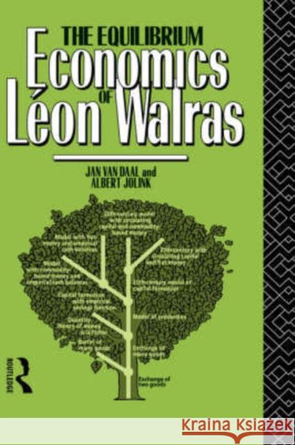 The Equilibrium Economics of Leon Walras Jan Va Albert Jolink 9780415001571 Routledge
