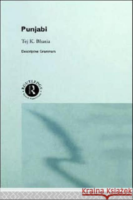 Punjabi: A Cognitive-Descriptive Grammar Bhatia, Tej 9780415003209 Routledge