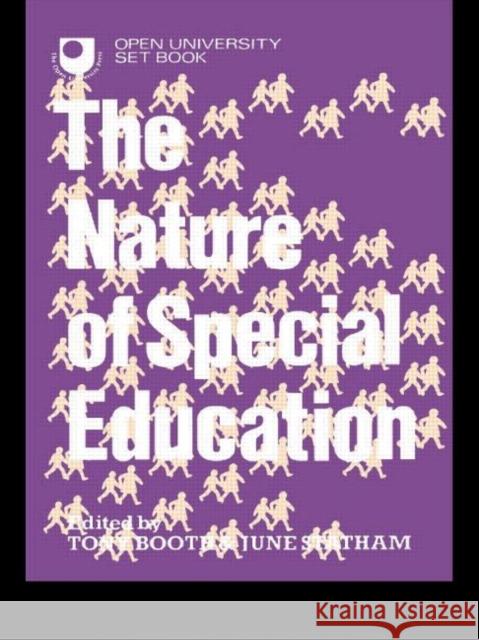 The Nature of Special Education  9780415010559 TAYLOR & FRANCIS LTD