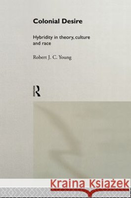 Colonial Desire : Hybridity in Theory, Culture and Race Robert J. C. Young 9780415053730 Routledge