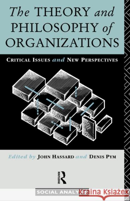 The Theory and Philosophy of Organizations: Critical Issues and New Perspectives Hassard, John 9780415063135 Routledge