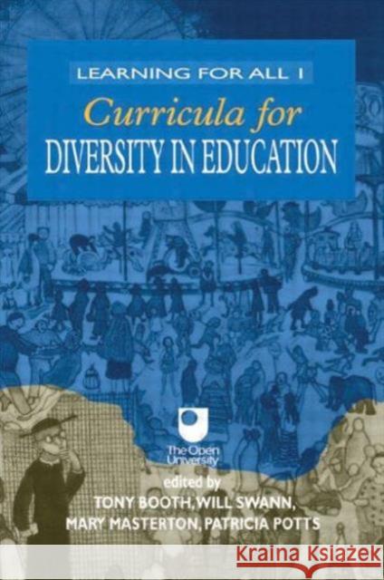 Curricula for Diversity in Education Tony Booth Will Swann Mary Masterson 9780415071840 