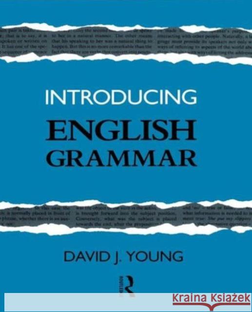 Introducing English Grammar  9780415078900 TAYLOR & FRANCIS LTD