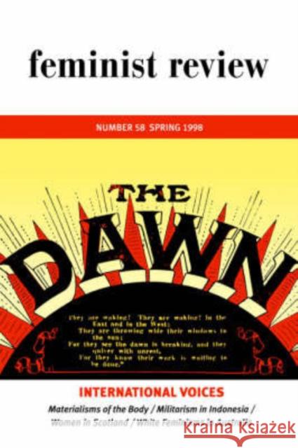 Feminist Review : Issue 45: Thinking Through Ethnicities The Feminist Review Collective The Feminist Review Collective  9780415096461 Taylor & Francis