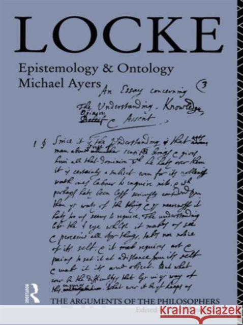 Locke Michael Ayers Ayers Michael 9780415100304 Routledge