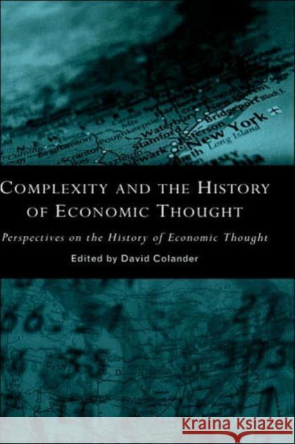 Complexity and the History of Economic Thought David C. Colander 9780415133562