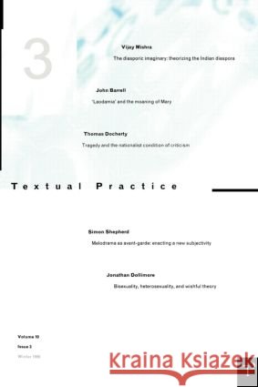 Textual Practice 10.3 Alan Sinfield Journal 9780415145664