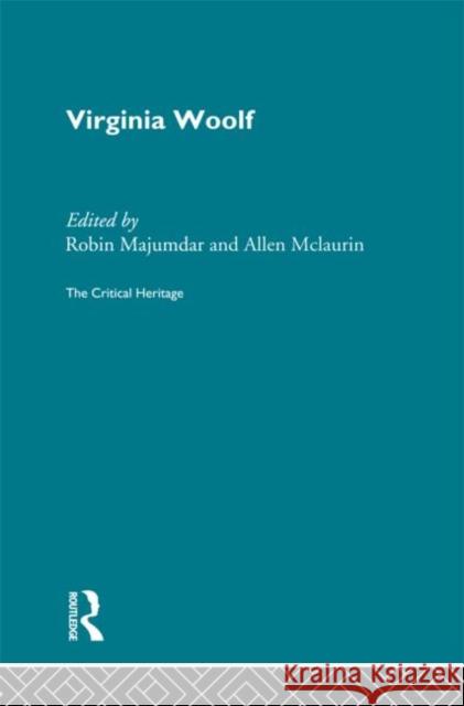 Virginia Woolf Robin Majumdar Aden McLauren Allen McLaurin 9780415159142 Routledge