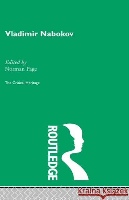 Vladimir Nabokov Norman Page 9780415159166 Routledge