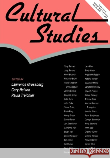 Cultural Studies 11.2 Lawrence Grossberg Della Pollock Grossberg 9780415161701