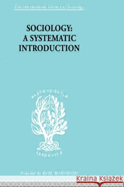 Sociology : A Systematic Introduction Harry M. Johnson Harry M. Johnson  9780415175180