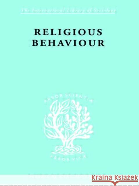 Religious Behaviour Michael Argyle Argyle Michael 9780415175890 Routledge