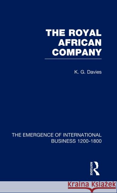 Royal African Company V5 Davies, K. G. 9780415190770 Routledge