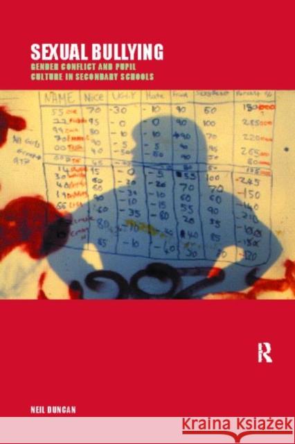 Sexual Bullying: Gender Conflict and Pupil Culture in Secondary Schools Duncan, Neil 9780415191135 Routledge