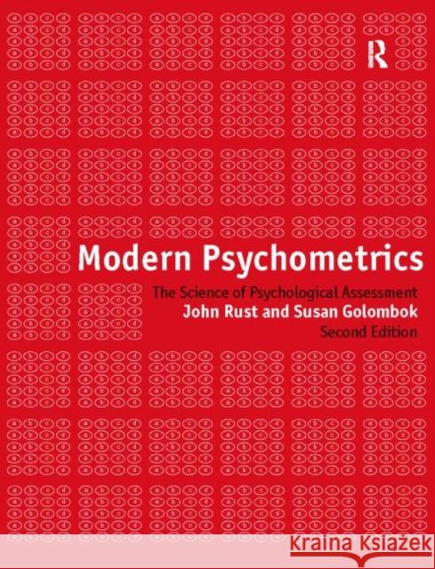 Modern Psychometrics John Rust Susan Golombok 9780415203418 Routledge
