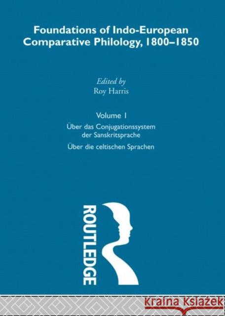 Uber Das Conjugatn Sanskrit V1 Roy Harris Franz Bopp 9780415204637 Routledge
