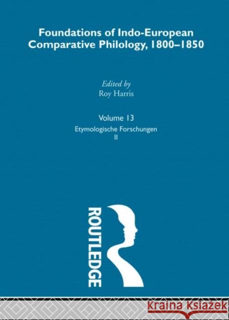 Etymol Forschungen V2 V13 Pott, August Friedrich 9780415204750 Routledge