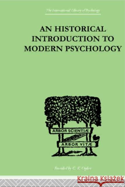 An Historical Introduction To Modern Psychology Gardner Murphy Heinrich Kluver 9780415210348 Routledge