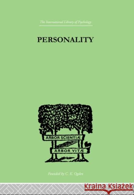 Personality R. G. Gordon 9780415210577 Routledge