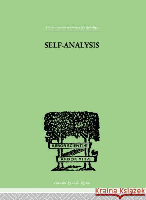 Self-Analysis Karen Horney 9780415210997