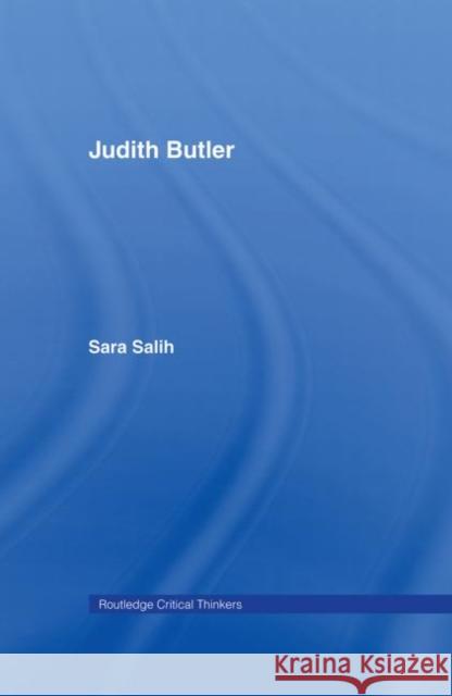 Judith Butler Sara Salih 9780415215183