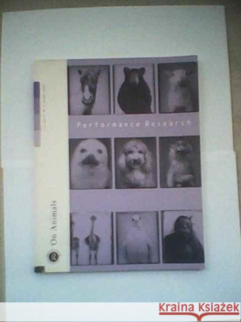 Performance Research V5 Issu 2    9780415241038 Taylor & Francis