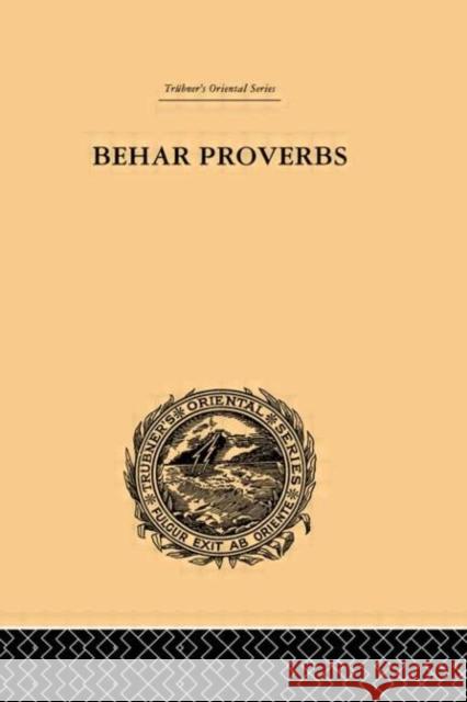 Behar Proverbs John Christian 9780415245111 Routledge