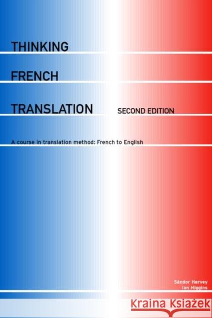 Thinking French Translation Sandor Hervey 9780415255226 0