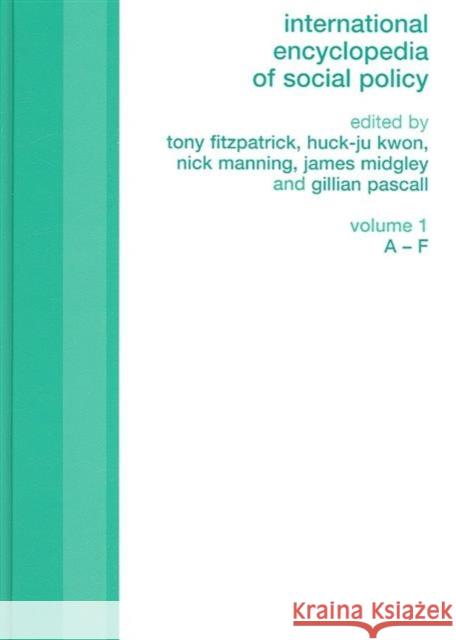 International Encyclopedia of Social Policy: 3-Volume Set Fitzpatrick, Tony 9780415258968 Routledge
