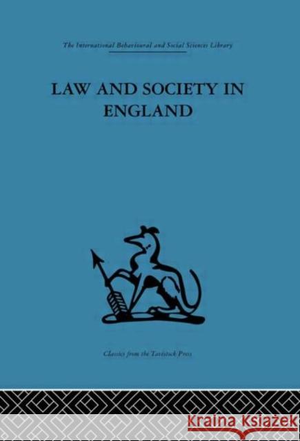 Law and Society in England Bob Roshier Harvey Teff 9780415264143 Routledge