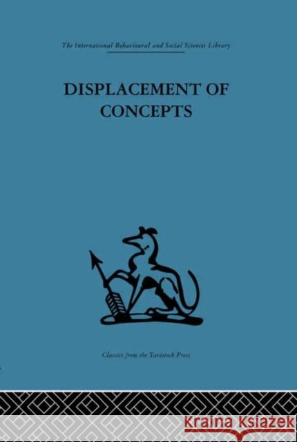 Displacement of Concepts Donald Schon 9780415264860 Routledge